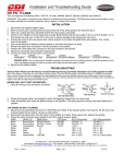 Installation and Troubleshooting Guide