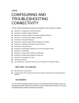 CONFIGURING AND TROUBLESHOOTING CONNECTIVITY