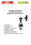 Operating Instructions For ABO Triple Offset Butterfly Valves, Series
