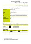 Agreement to changes to Referenced Station Operating Instructions