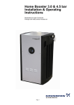 Home Booster 3.0 & 4.5 bar Installation & Operating Instructions