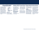 Safety RCD Fused Spur Operating Instructions