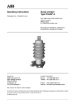 Operating instructions Surge arrester Type POLIM -S