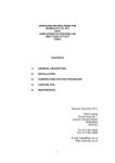 1 OPERATING INSTRUCTIONS FOR MODELS P2, P3, P33 WITH