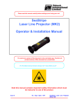 SeaStripe Laser Line Projector (MK2) Operator & Installation Manual