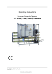 Operating Instructions Reverse-Osmosis-System