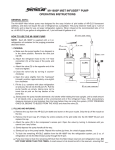 MI-1600P MIST INFUSERTM PUMP OPERATING INSTRUCTIONS