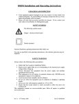 DRIM Installation and Operating instructions
