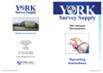 Operating Instructions - York Survey Supply Centre