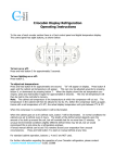 Criocabin Display Refrigeration Operating Instructions