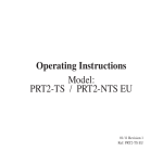 Operating Instructions Model: PRT2-TS / PRT2