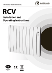 Installation and Operating Instructions