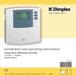 Installation and operating instructions EN