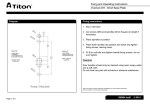 Overture DH - Short Base Plate Fixing and Operating Instructions