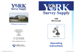 Operating Instructions - York Survey Supply Centre