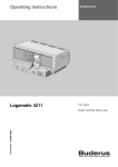 Operating instructions Logamatic 4211