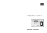 Operating instructions behrotest® ET 2 control unit