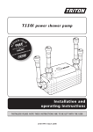 Installation and operating instructions T550i power