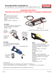 Operating Instructions Hydraulic Foot Pump HFP1 & SWA range of