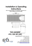 Installation & Operating Instructions - Absolute Koi