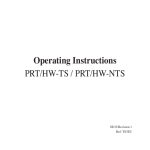 Operating Instructions PRT/HW-TS / PRT/HW-NTS