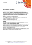 Pop 3 Operating Instructions