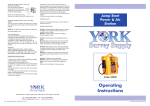 Operating Instructions - York Survey Supply Centre