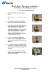 Quick Guide Operating Instructions