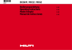 DX36 M / MX32 / MX62 Bedienungsanleitung Operating instructions