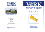 Operating Instructions - York Survey Supply Centre