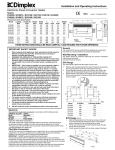 Dimplex EVS Instructions