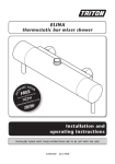 thermostatic bar mixer shower Installation and operating instructions