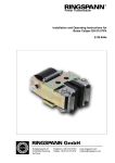 Power Transmission Installation and Operating Instructions for Brake