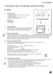 MOUNTING AND OPERATING INSTRUCTIONS