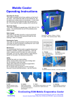 Mobile Cooler Operating Instructions