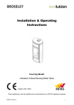 Installation & Operating Instructions