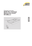 Operating instructions Mobile River Discharge Measurement System