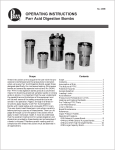 OPERATING INSTRUCTIONS Parr Acid Digestion - Cole