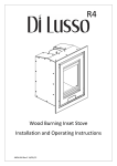 Wood Burning Inset Stove Installation and Operating Instructions