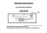 Operating Instructions LEO 23 GT