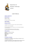 D P Y epartment of aediatric Pathology orkhill USER MANUAL