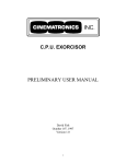 C.P.U. EXORCISOR PRELIMINARY USER MANUAL