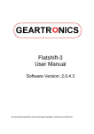 Flatshift-3 User Manual