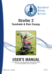 USER'S MANUAL Stroller 2 - Specialised Orthotic Services