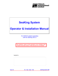 SeaKing System Operator & Installation Manual