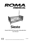 Model: MAXX M5 Electrically Adjustable Bed User Manual