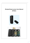 Photocell beam sensor User Manual (P5101)