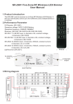 SR-2801 Five Zone RF Wireless LED Dimmer User Manual