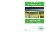 Self-Build Eco Wooden Pool Octagonal Pool Installation Manual