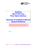 seanet split aif fibre-optic system - operator & installation
